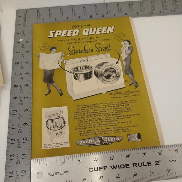 Speed Queen Art Speed Queen Washing Machine Dryer Stainless 958